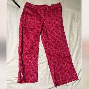 Tapestry Diamond Boho Peasant Business Casual Work Chic Glam Straight Farm Pants